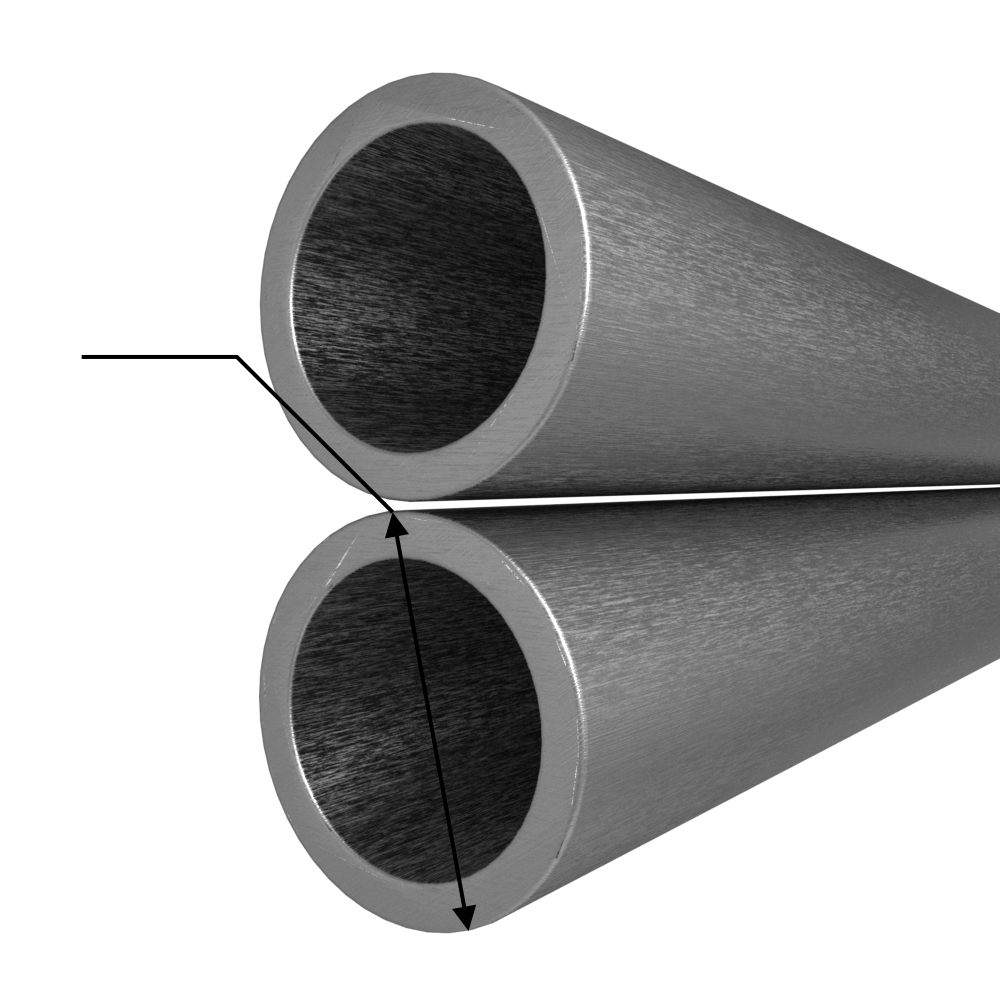 трубы вгп оцинкованные 65х4 ду тагмет (печная сварка), длина 7,8 м